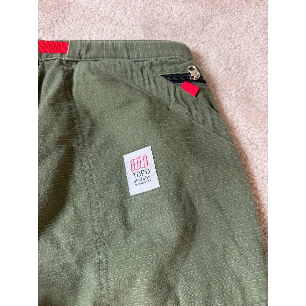 Topo Designs Pants Mountain Hiking Olive Green Women's Medium